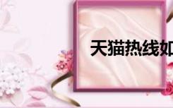 天猫热线如何转人工？