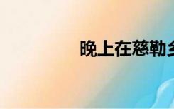 晚上在慈勒乡县城看答案