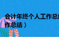 会计年终个人工作总结发言（会计年终个人工作总结）