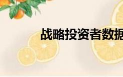 战略投资者数据（战略投资者）