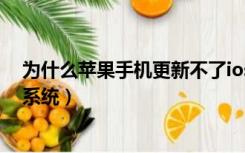为什么苹果手机更新不了ios15（为什么苹果手机更新不了系统）