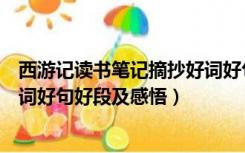西游记读书笔记摘抄好词好句好段（西游记读书笔记摘抄好词好句好段及感悟）