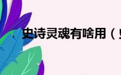 史诗灵魂有啥用（史诗灵魂有什么用）