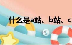 什么是a站、b站、c站、d站、e站、f站?