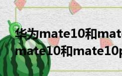 华为mate10和mate10pro对比测试（华为mate10和mate10pro区别）