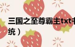 三国之至尊霸主txt书包（三国之至尊霸主系统）