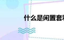 什么是闲置套利和关联套利？