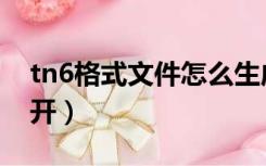 tn6格式文件怎么生成（tn6格式文件怎么打开）