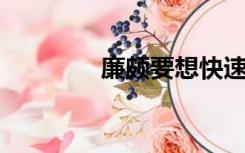 廉颇要想快速提高清兵能力