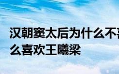 汉朝窦太后为什么不喜欢刘彻揭示窦太后为什么喜欢王曦梁