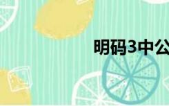明码3中公式3的规则