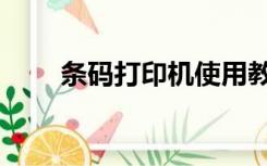 条码打印机使用教程（条码打印机）
