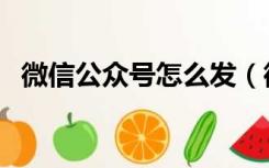微信公众号怎么发（微信公众号怎么赚钱）