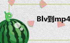 Blv到mp4格式转换器