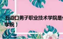 五道口男子职业技术学院是什么学校（五道口男子职业技术学院）