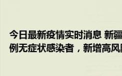 今日最新疫情实时消息 新疆喀什地区新增4例确诊病例、97例无症状感染者，新增高风险区4个