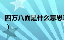 四方八面是什么意思啊（四方八面是什么意思）