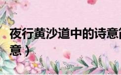 夜行黄沙道中的诗意简短（夜行黄沙道中的诗意）