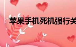 苹果手机死机强行关机掉头关机怎么办？