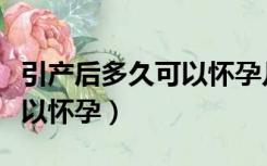 引产后多久可以怀孕几率大吗（引产后多久可以怀孕）