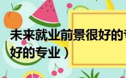 未来就业前景很好的专业（未来几年就业前景好的专业）