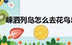 嵊泗列岛怎么去花鸟岛（嵊泗列岛怎么去）