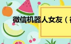 微信机器人女友（微信机器人怎么弄）