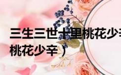 三生三世十里桃花少辛与桑籍（三生三世十里桃花少辛）
