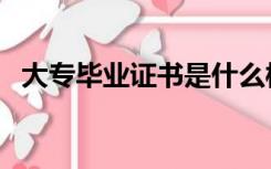 大专毕业证书是什么样的（大专毕业证书）