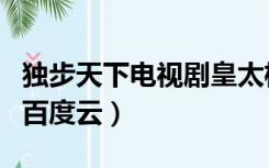 独步天下电视剧皇太极宠妻（独步天下电视剧百度云）