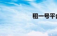 租一号平台哪个好？