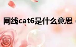 网线cat6是什么意思（网线CAT6是什么线）