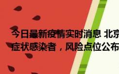 今日最新疫情实时消息 北京通州新增4例确诊病例和2例无症状感染者，风险点位公布
