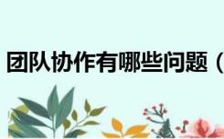 团队协作有哪些问题（团队协作有哪些名言）