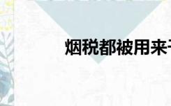 烟税都被用来干嘛了（烟税）