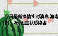 今日最新疫情实时消息 海南海口市新增2例无症状转确诊病例、2例无症状感染者