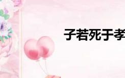 子若死于孝初汉室难兴