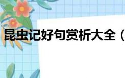 昆虫记好句赏析大全（昆虫记好句赏析大全）