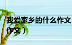 我爱家乡的什么作文500字（我爱家乡的什么作文）