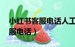 小红书客服电话人工服务24小时（小红书客服电话）
