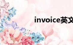 invoice英文（invoice）