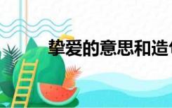 挚爱的意思和造句（挚爱的意思）