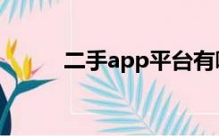 二手app平台有哪些（二手app）