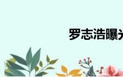 罗志浩曝光艾晨照片