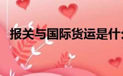 报关与国际货运是什么（报关与国际货运）