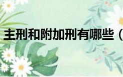 主刑和附加刑有哪些（主刑和附加刑的种类）