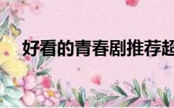 好看的青春剧推荐超甜（好看的青春剧）