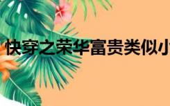 快穿之荣华富贵类似小说（快穿之荣华富贵）
