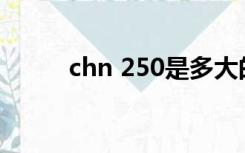 chn 250是多大的码数（chn ct）