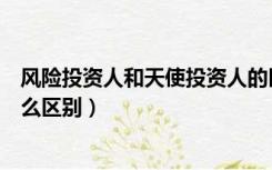 风险投资人和天使投资人的区别（风险投资和天使投资有什么区别）